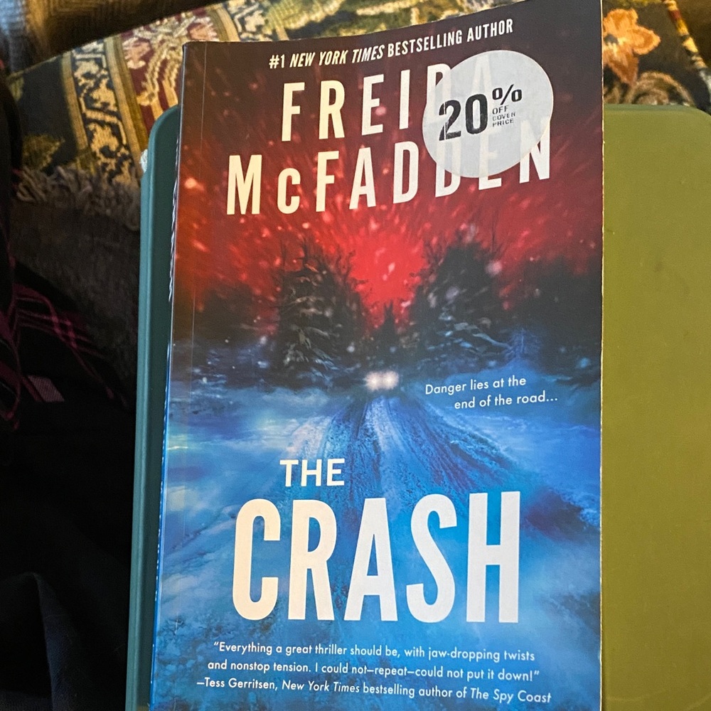 Freida McFadden Paperback Novel — Blue & Red Back Cover